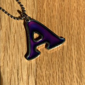 “A” necklace